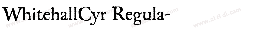 WhitehallCyr Regula字体转换